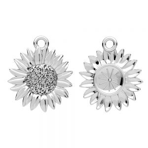 Přívěsek - květ slunečnice*stříbro 925*ODL-01389 15x17,5 mm