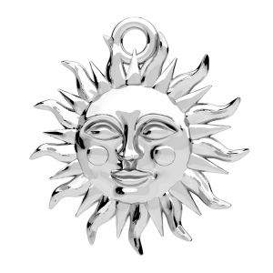 Přívěsek - Sluníčko plíšek*stříbro 925, ODL-01388 16,3x17,4 mm