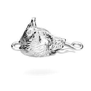 Přepnout sponu - vlk, stř&iacute;bro 925*ZAM 7 SET OWS-00404 8x12,4 mm