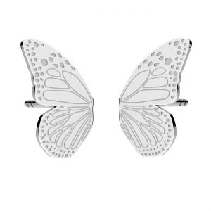 Motýl náušnice, stříbrný 925, KLS LKM-3337 - 05 7,2x10,5 mm
