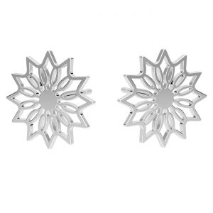 Náušnice, stříbro 925, KLS LK-3304 - 0,50 12,2x12,2 mm