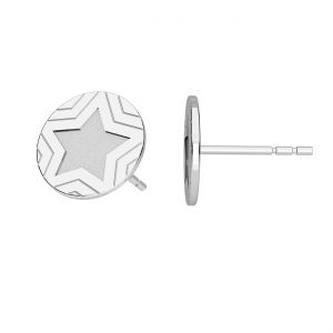 Hvězda náušnice, stříbrný 925, KLS LKM-3320 - 0,50 10x10 mm