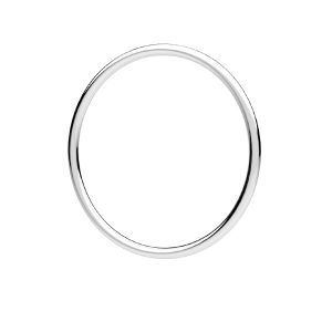 Kulatý prsten, stříbrný 925, OB 1x19,4 mm