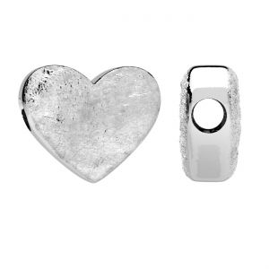 Srdce přívěsek beads, stříbrný 925, BDS OWS-00535 10,3x12,4 mm