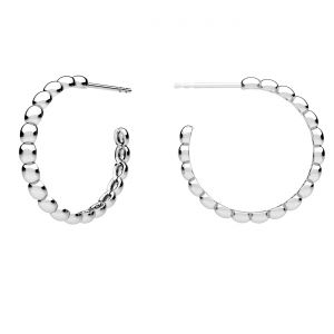 Kolo náušnice, stříbrný 925, KLS ODL-00632 2,6x22,8 mm