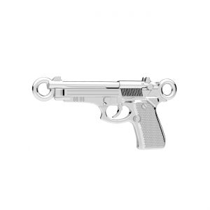 Přívěsek - velká pistole Beretta*stříbrná AG 925*CON 2 ODL-01446 12,2x25,3 mm