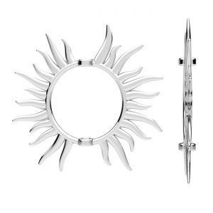 Sluneční přívěsek - osazení perly*stříbro AG 925*ODL-01468 17,6x18 mm