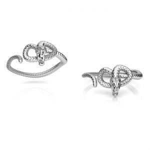 Hadí prsten, univerzální velikost*stříbrný AG 925*U-RING OWS-00456 6,5x19,5 mm