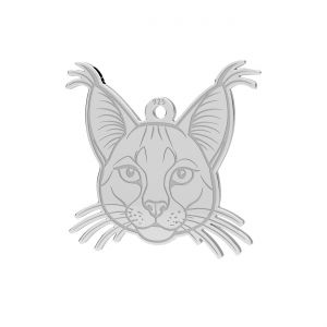 Kočka přívěsek, stříbrný 925, LKM-3392 - 05 9,4x14,5 mm