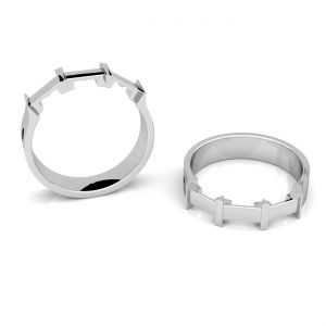 Pečetní prsten - se třemi vyměnitelnými přívěsky, stříbrny 925, RING OWS-00507 4,4x20 mm R-13