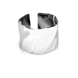Univerzální prsten ze širokého plechu, stříbrny 925, U-RING LKM-3406 - 0,33 12x12 mm