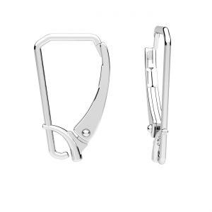Anglický ušní háček na zavěšení*stříbrný AG 925*BA 40 9,5x16,5 mm