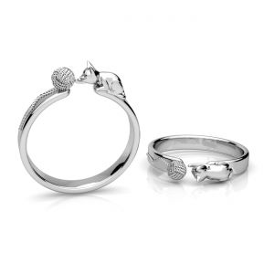 Univerzální prsten - sova*stříbrná AG 925*U-RING OWS-01040 20x22 mm
