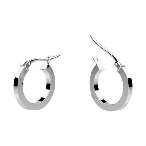 Kruhová náušnice 1,6 cm se zapínáním*stříbrná AG 925*KL-KB OR 2x12 mm