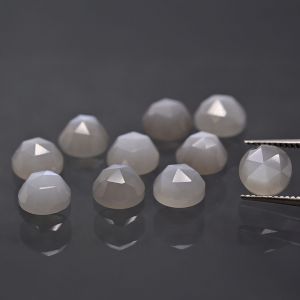 Rozeta - šedý měsíční kámen 6 MM