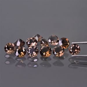 Kulatý kámen, kužel - kouřový křemen 3 MM