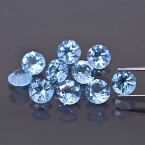 Kulatý kámen, kužel - topaz Sky 2 MM
