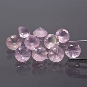 Kulatý kámen, kužel - růžový křemen 2 MM