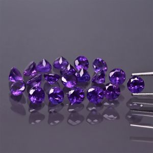 Kulatý kámen, kužel - Ametyst 3 MM