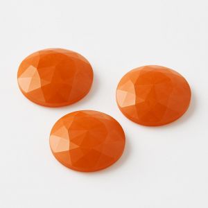 Kulatý kámen, růžový brus - Oranžový jadeit 15,2 MM