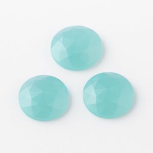Kulatý kámen, růžový brus - Aqua achát 15,2 MM