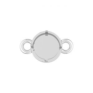 Přívěsek spojka - robot ďábel, bílá pryskyřice*stříbro AG 925*CON-2 OWS-01030 7,3x11,1 mm
