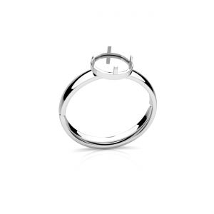 Univerzální prsten s velkou obrubou na pryskyřici*stříbrná AG 925*U-RING OWS-01032 7,3x7,3mm
