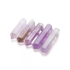 Přívěsek rampouch s otvorem - Ametystový jadeit 30 MM