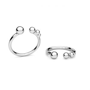Univerzální prsten - kočka s klubíčkem*stříbrná AG 925*U-RING OWS-01175 5x23,7 mm