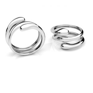 Univerzální prsten - kapky*stříbrná AG 925*U-RING OWS-01178 16,5x20,8mm