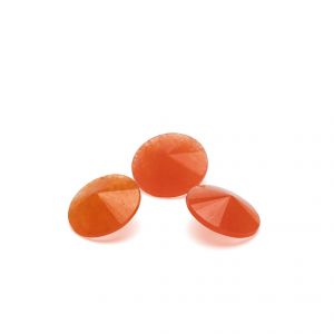 Kulatý kámen, rivoli - Oranžový jadeit 12 MM