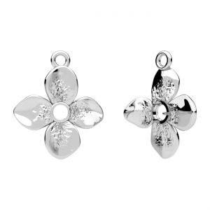 Přívěsek - lůžko na kulaté přírodní kameny 6mm*stříbro AG 925*CON-1 OWS-01188 16,7x19,4 mm