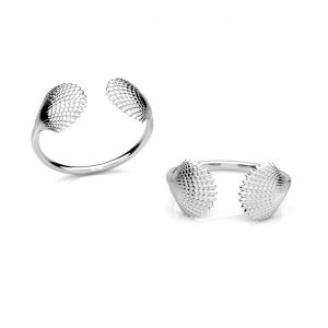 Univerzální prsten - mušle*stříbrná AG 925*U-RING OWS-00739 9,2x19,7mm