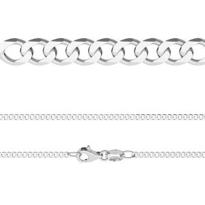 Pancéřový řetěz se zámkem*stříbrný AG 925*PD  70 (40 cm)