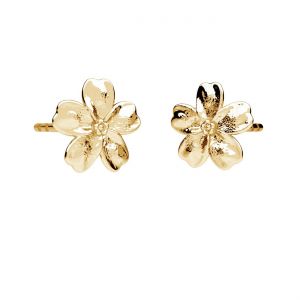 Náušnice puzeta - včela*zlatá AU 585*KLS ODLZ-00081 5,7x9,2 mm