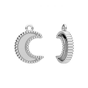 Přívěsek - měsíc, zasazení pryskyřice*stříbro AG 925*CON-1 ODL-01614 12,4x17 mm