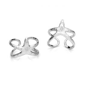 Univerzální prsten - mušle*stříbrná AG 925*U-RING OWS-01191 11x20 mm - R(11-15))