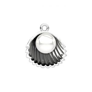 Přívěsek drak - bílá perla 8mm*stříbrná AG 925*CON-1 ODL-01620 15,7x17 mm ver.2