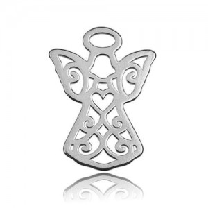 Openwork pendant - angel*sterling silver AG 925*BL 244 - 0,4 mm