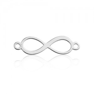 Connector pendant - small infinity*sterling silver AG 925*BL 595 - 0,4 mm