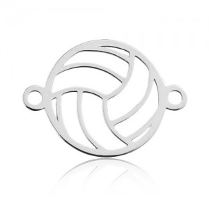 Connector pendant - volleyball ball*sterling silver AG 925*BL 783 - 0,4 mm