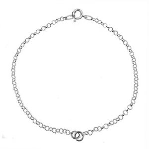 Řet&iacute;zkov&yacute; n&aacute;ramek typu Rolo*stř&iacute;brn&yacute; AG 925*S-BRACELET 8 - 15 cm  