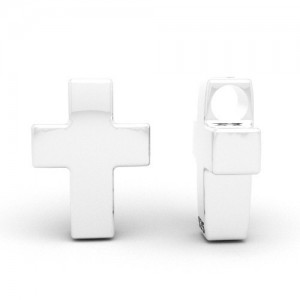 Pass-through pendant - cross*sterling silver AG 925*S-CHARM 188  