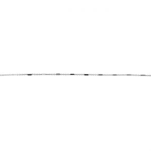 Retez metraz - typ Ankier s podlouhlou kostkou*stř&iacute;brn&aacute; AG 925*A 030 D4L 1x3 mm