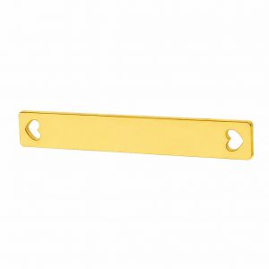 Z&aacute;věsn&aacute; spojka - obd&eacute;ln&iacute;kov&aacute; deska*stř&iacute;brn&aacute; AG 925*LKM-2031 - 0,50 4x24 mm