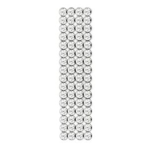 40001/004 012 001 - Crystal Mesh Standard 4 rows, Crystal